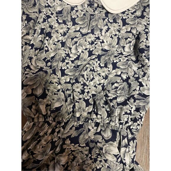 Liz Roberts Petite Vintage Lapels Cottagecore Prairie Dress - Picture 3 of 12